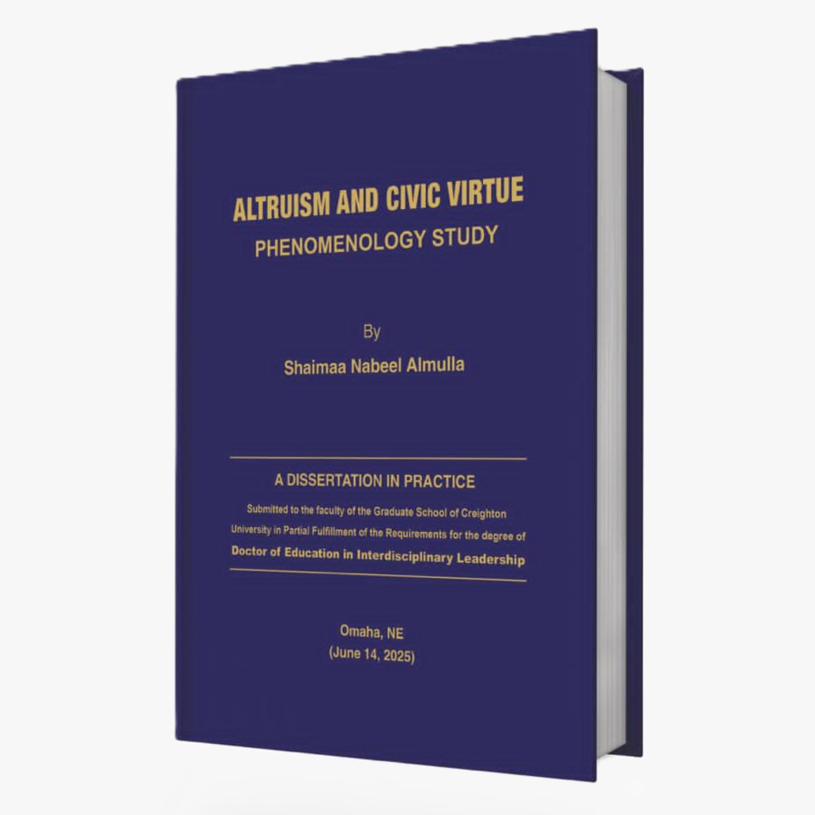 ALTRUISM AND CIVIC VIRTUE PHENOMENOLOGY STUDY